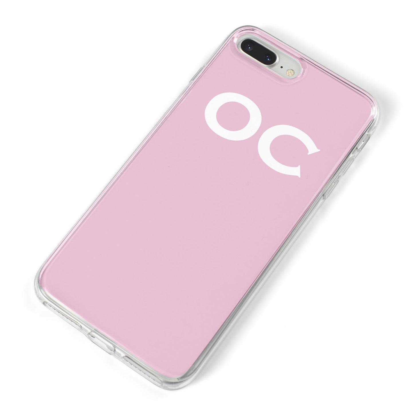 Personalised Initials 2 iPhone 8 Plus Bumper Case on Silver iPhone Alternative Image