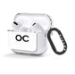 Personalised Initials 3 AirPods Clear Case 3rd Gen Side Image