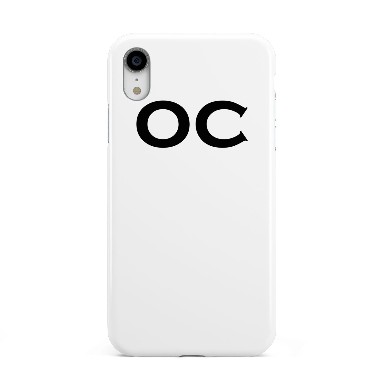 Personalised Initials 3 Apple iPhone XR White 3D Tough Case