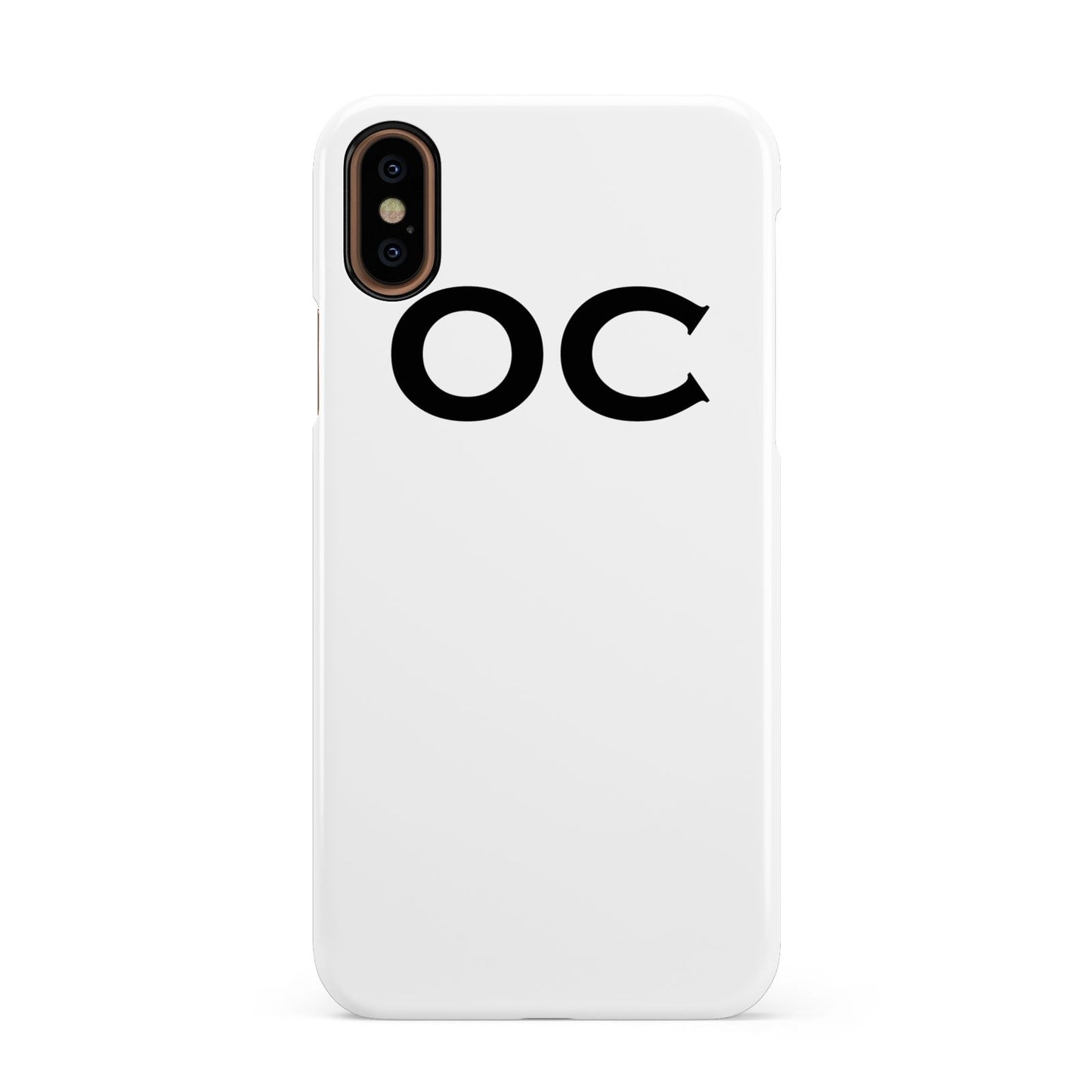 Personalised Initials 3 Apple iPhone XS 3D Snap Case