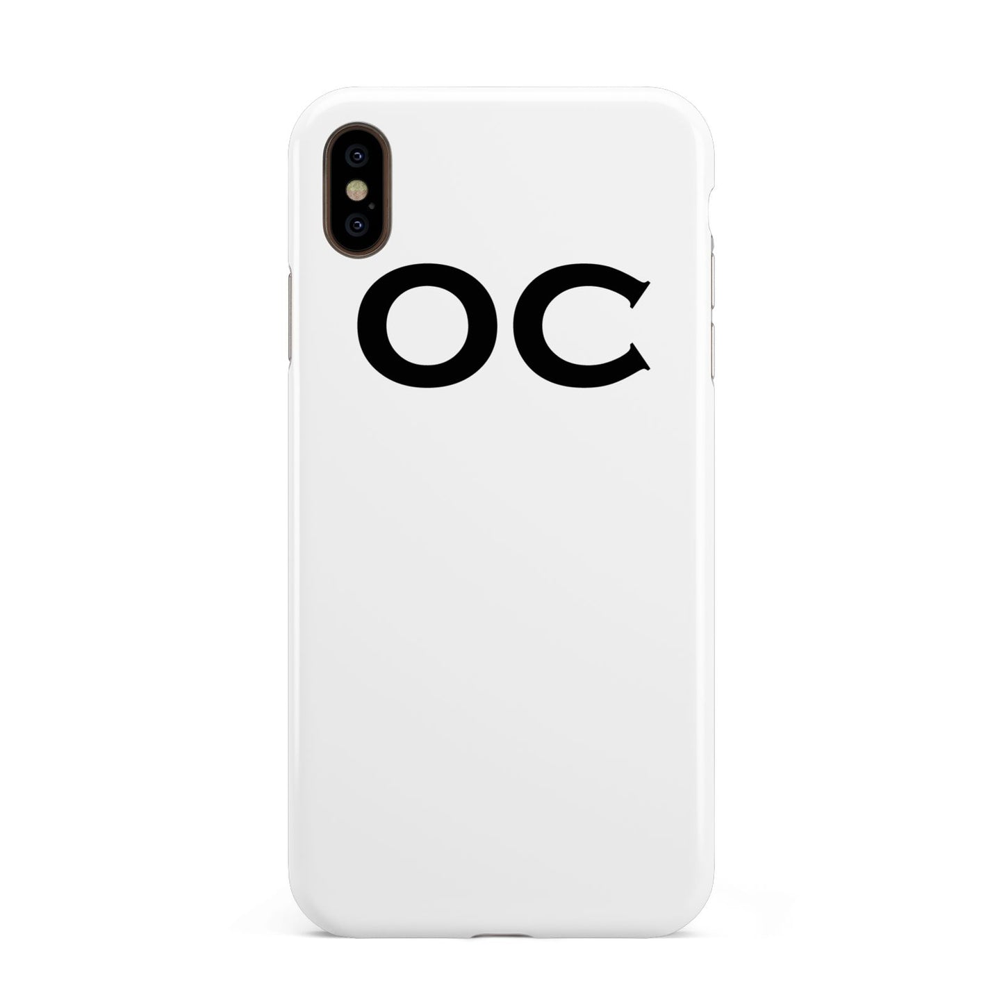 Personalised Initials 3 Apple iPhone Xs Max 3D Tough Case