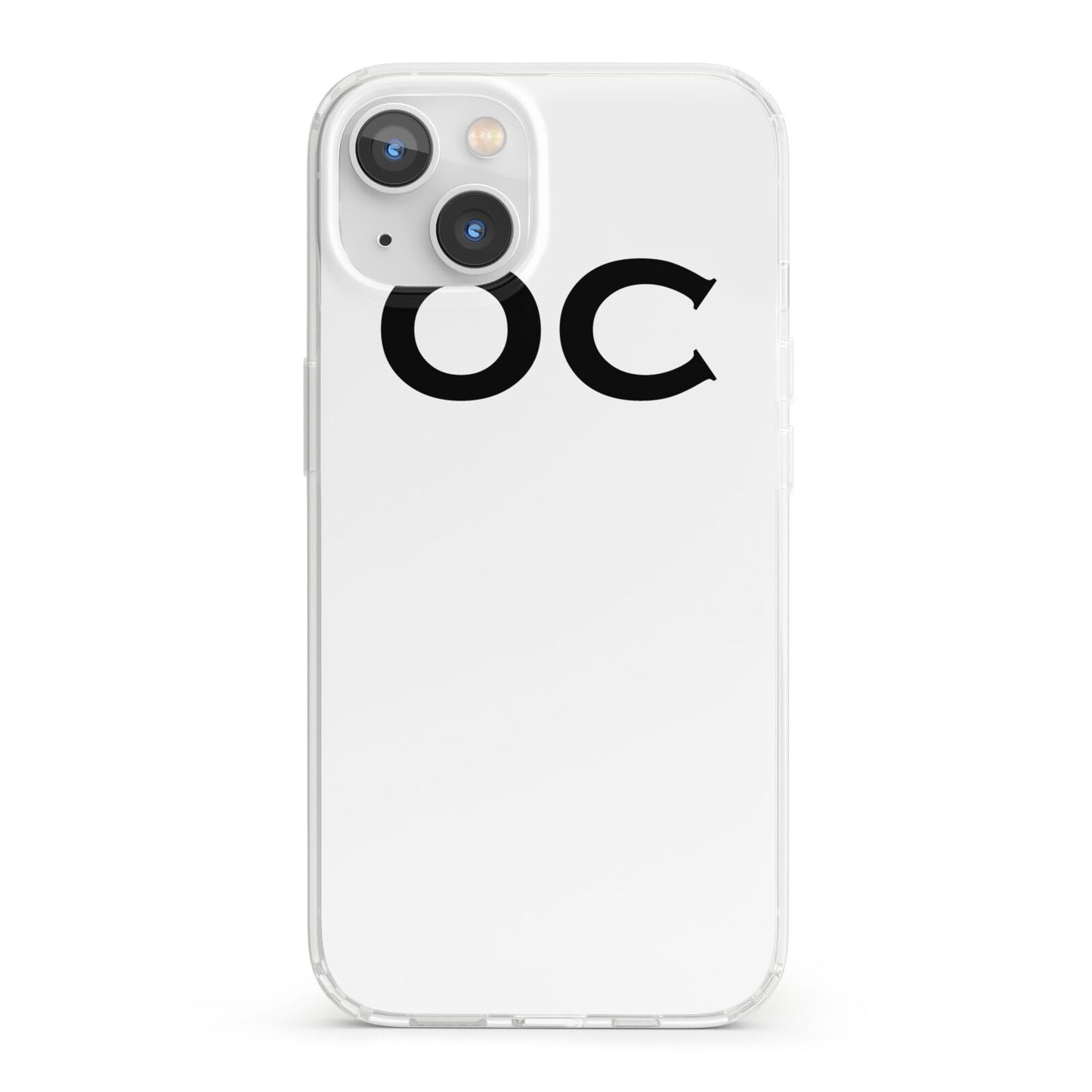 Personalised Initials 3 iPhone 13 Clear Bumper Case