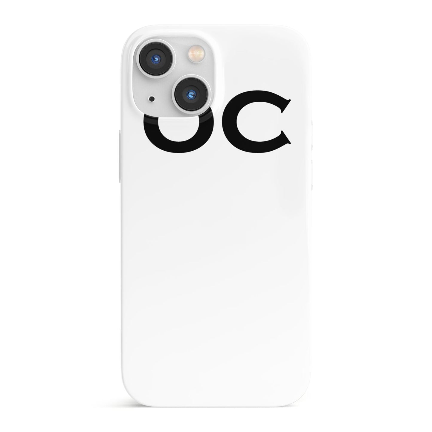 Personalised Initials 3 iPhone 13 Mini Full Wrap 3D Snap Case