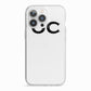 Personalised Initials 3 iPhone 13 Pro TPU Impact Case with White Edges