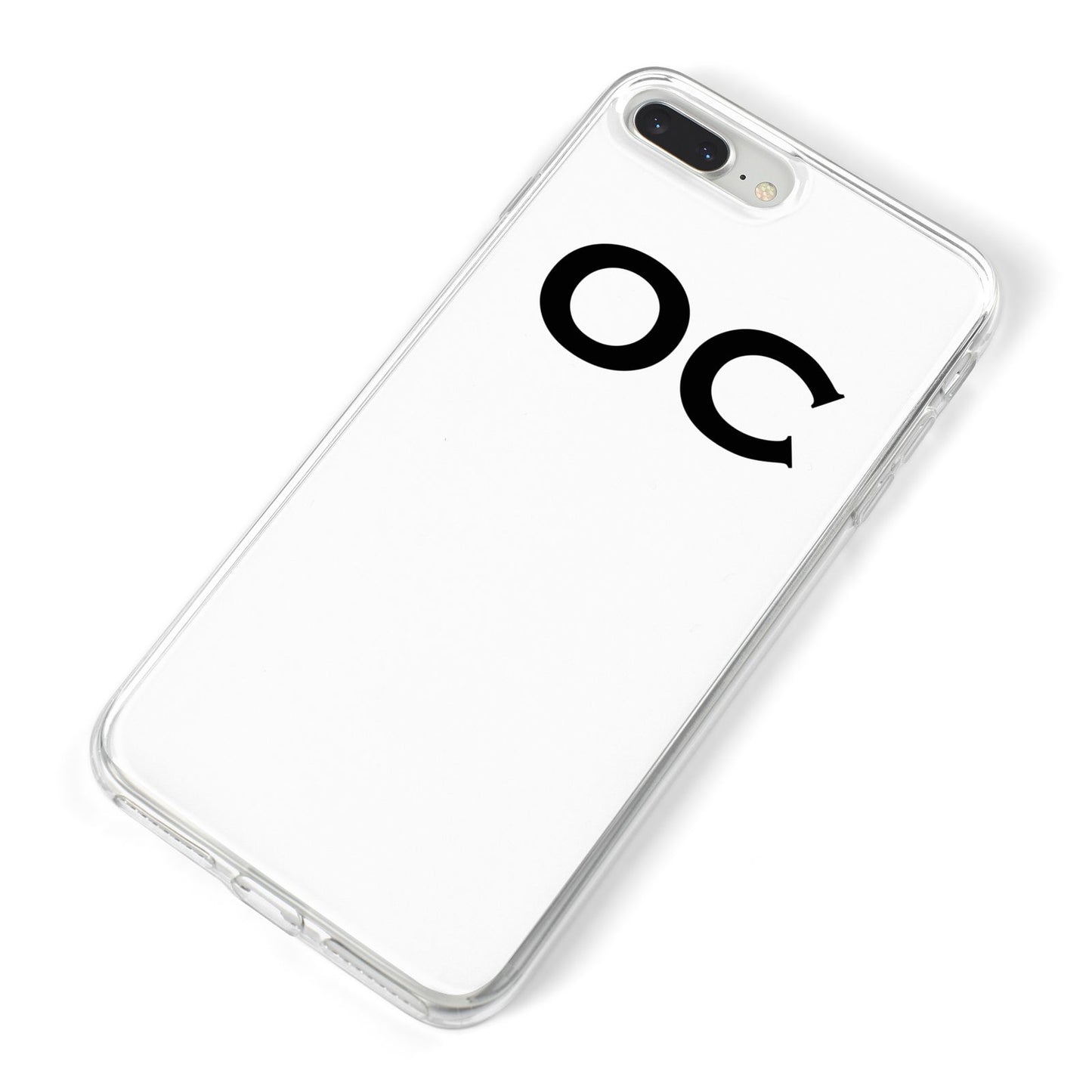Personalised Initials 3 iPhone 8 Plus Bumper Case on Silver iPhone Alternative Image
