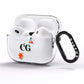 Personalised Initials Cherry AirPods Pro Clear Case Side Image