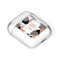 Personalised Initials Copper Marble AirPods Case Laid Flat
