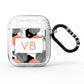 Personalised Initials Copper Marble AirPods Glitter Case