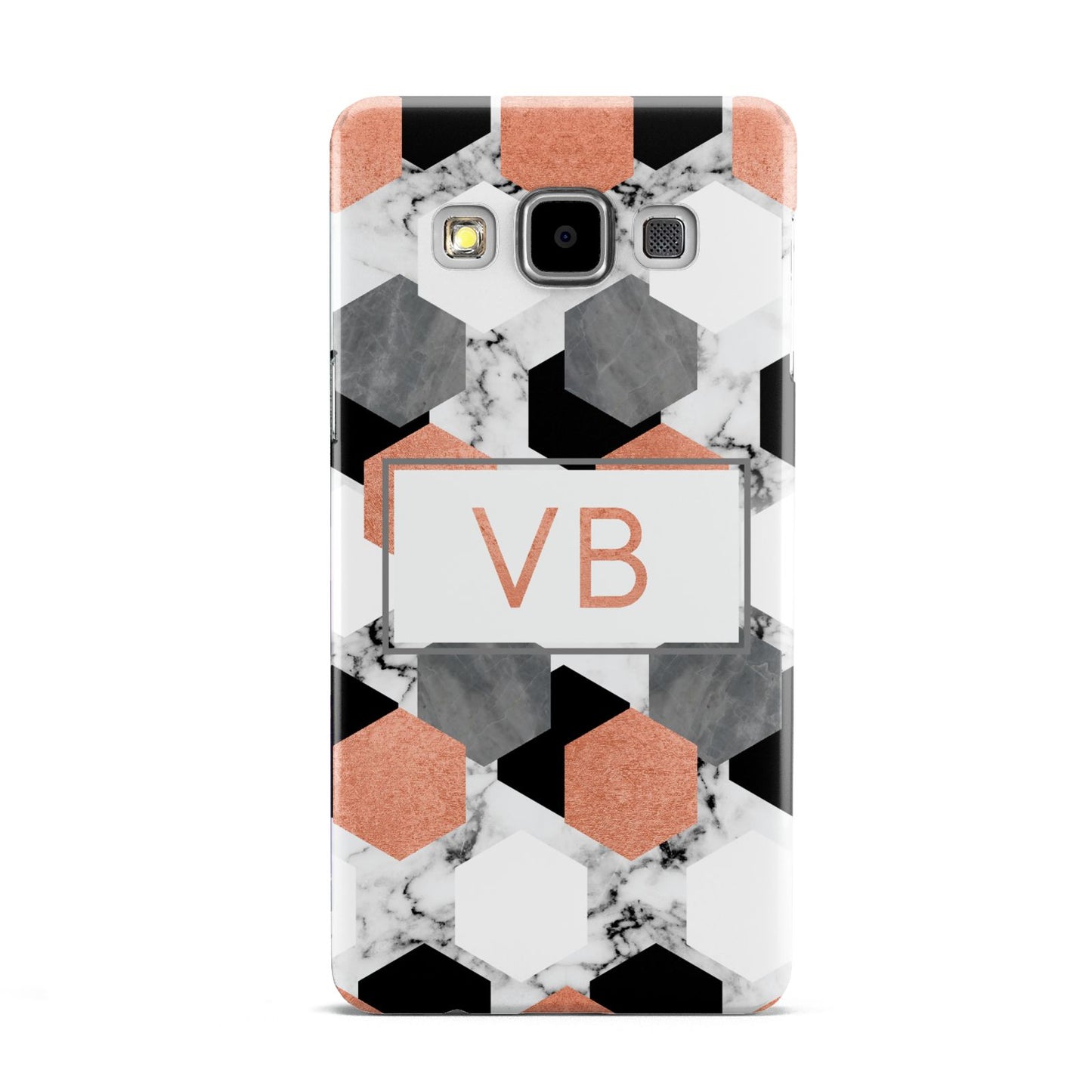 Personalised Initials Copper Marble Samsung Galaxy A5 Case