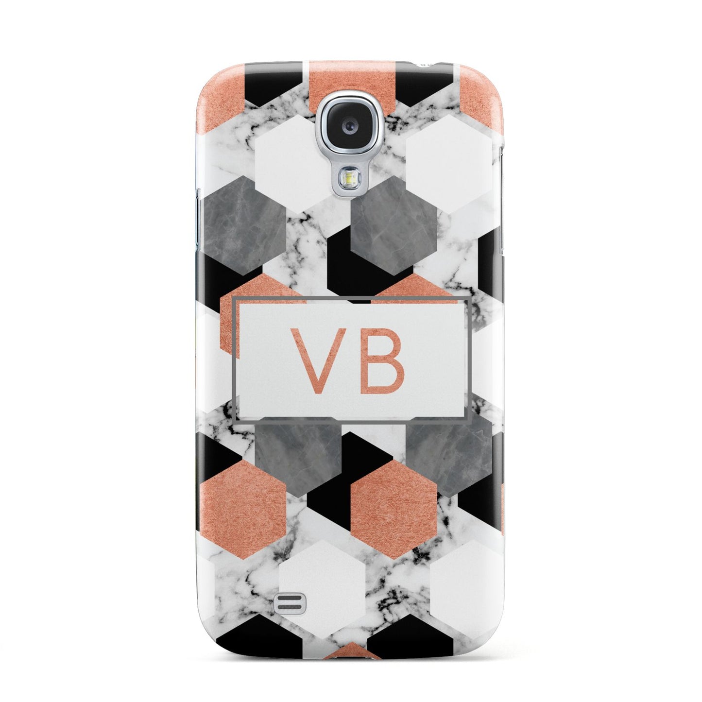 Personalised Initials Copper Marble Samsung Galaxy S4 Case