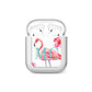 Personalised Initials Flamingo 3 AirPods Case