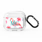 Personalised Initials Flamingo 3 AirPods Clear Case 3rd Gen