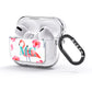 Personalised Initials Flamingo 3 AirPods Glitter Case 3rd Gen Side Image