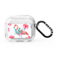 Personalised Initials Flamingo 3 AirPods Glitter Case 3rd Gen