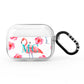 Personalised Initials Flamingo 3 AirPods Pro Clear Case
