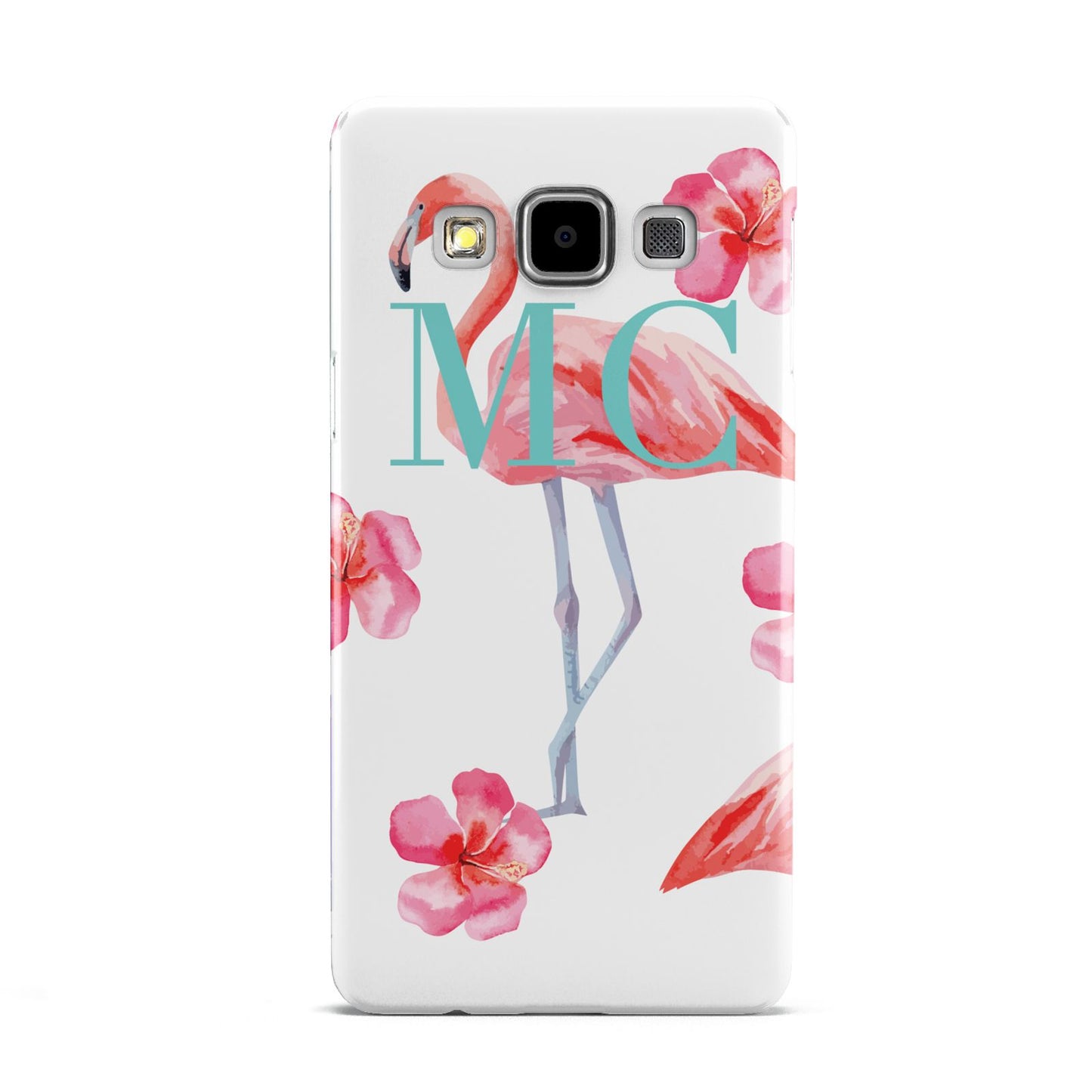 Personalised Initials Flamingo 3 Samsung Galaxy A5 Case