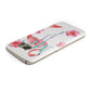Personalised Initials Flamingo 3 Samsung Galaxy Case Top Cutout