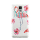 Personalised Initials Flamingo 3 Samsung Galaxy Note 4 Case