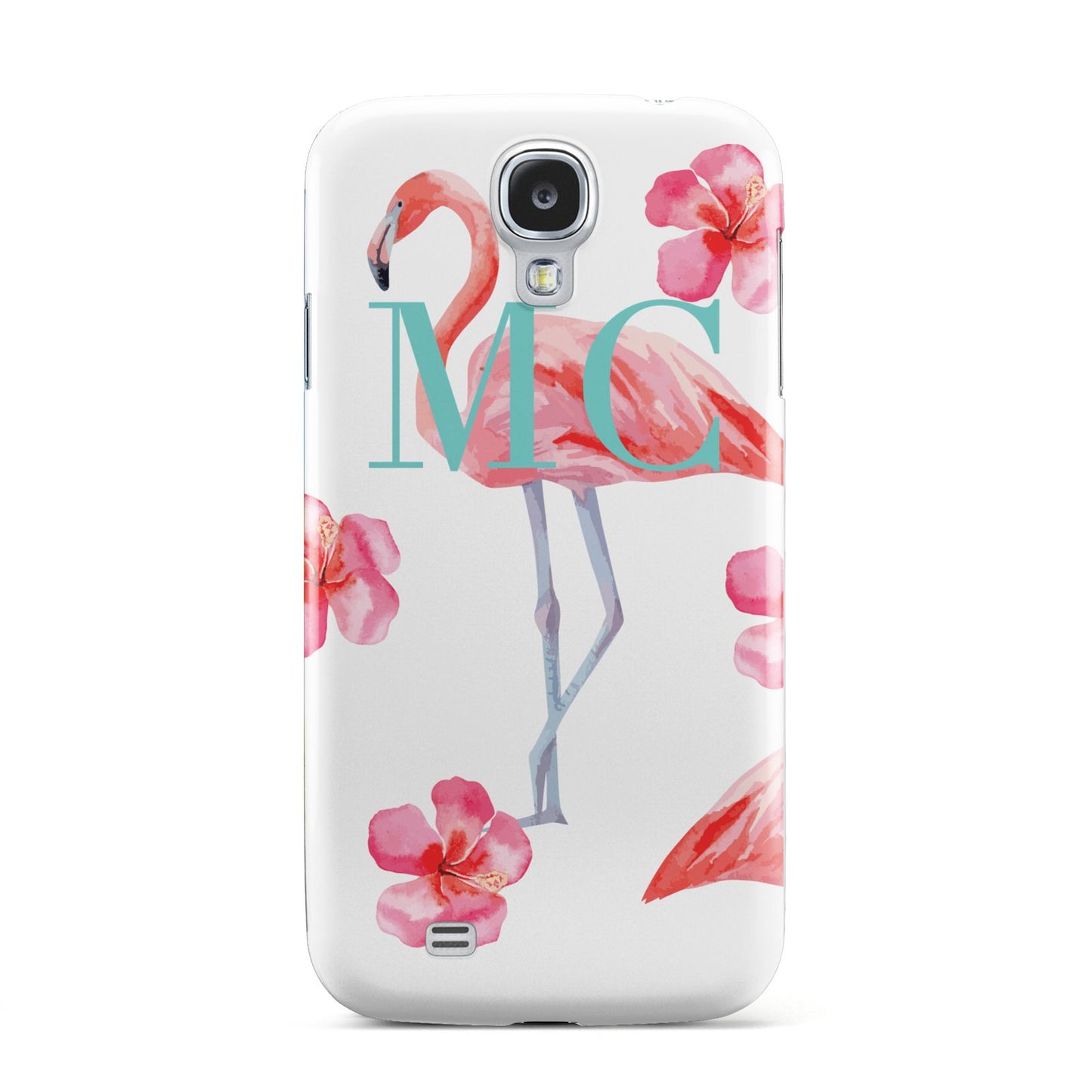 Personalised Initials Flamingo 3 Samsung Galaxy S4 Case