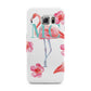 Personalised Initials Flamingo 3 Samsung Galaxy S6 Edge Case