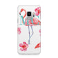 Personalised Initials Flamingo 3 Samsung Galaxy S9 Case
