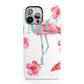 Personalised Initials Flamingo 3 iPhone 13 Pro Max Full Wrap 3D Tough Case