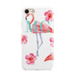 Personalised Initials Flamingo 3 iPhone 8 3D Tough Case on Gold Phone
