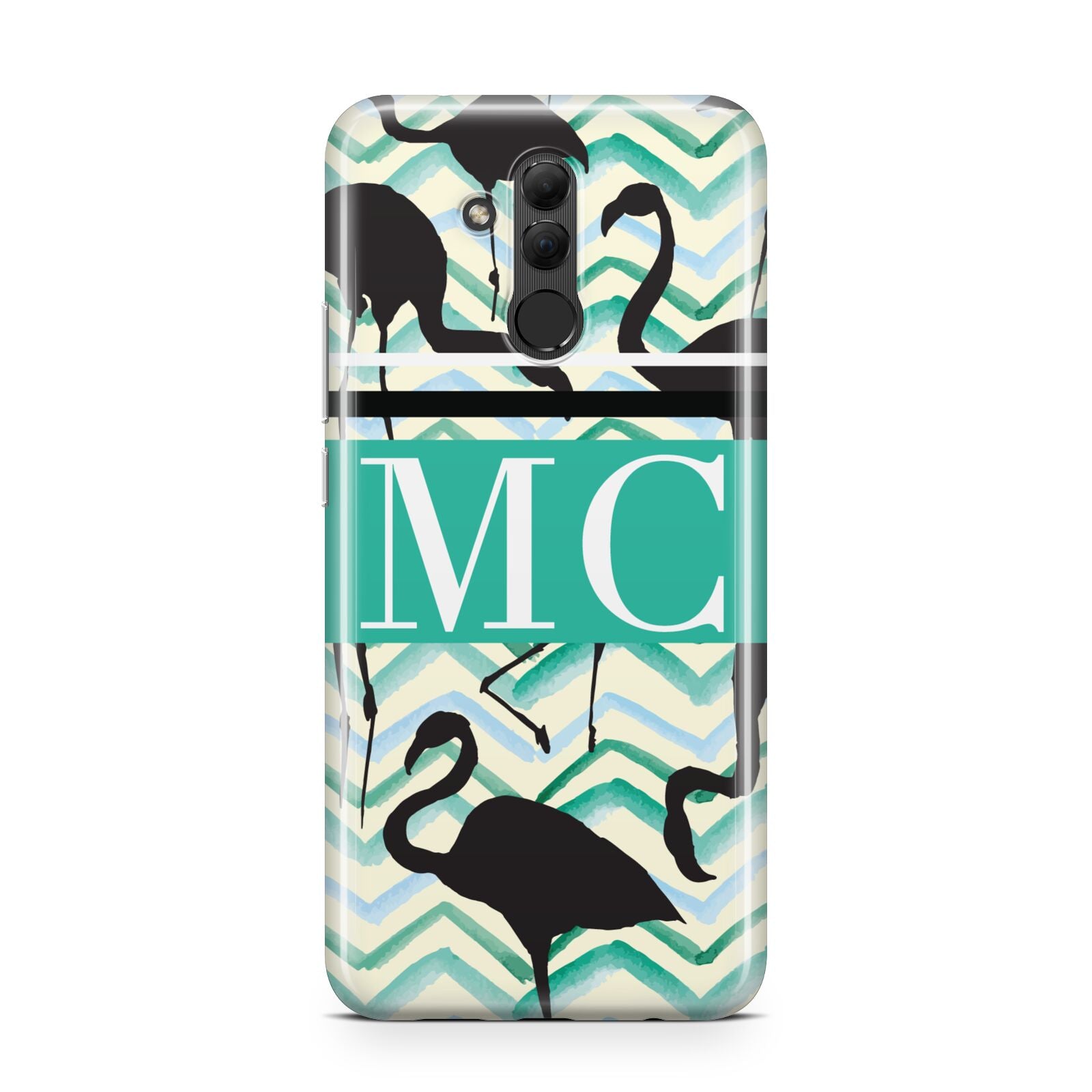 Personalised Initials Flamingos 2 Huawei Mate 20 Lite