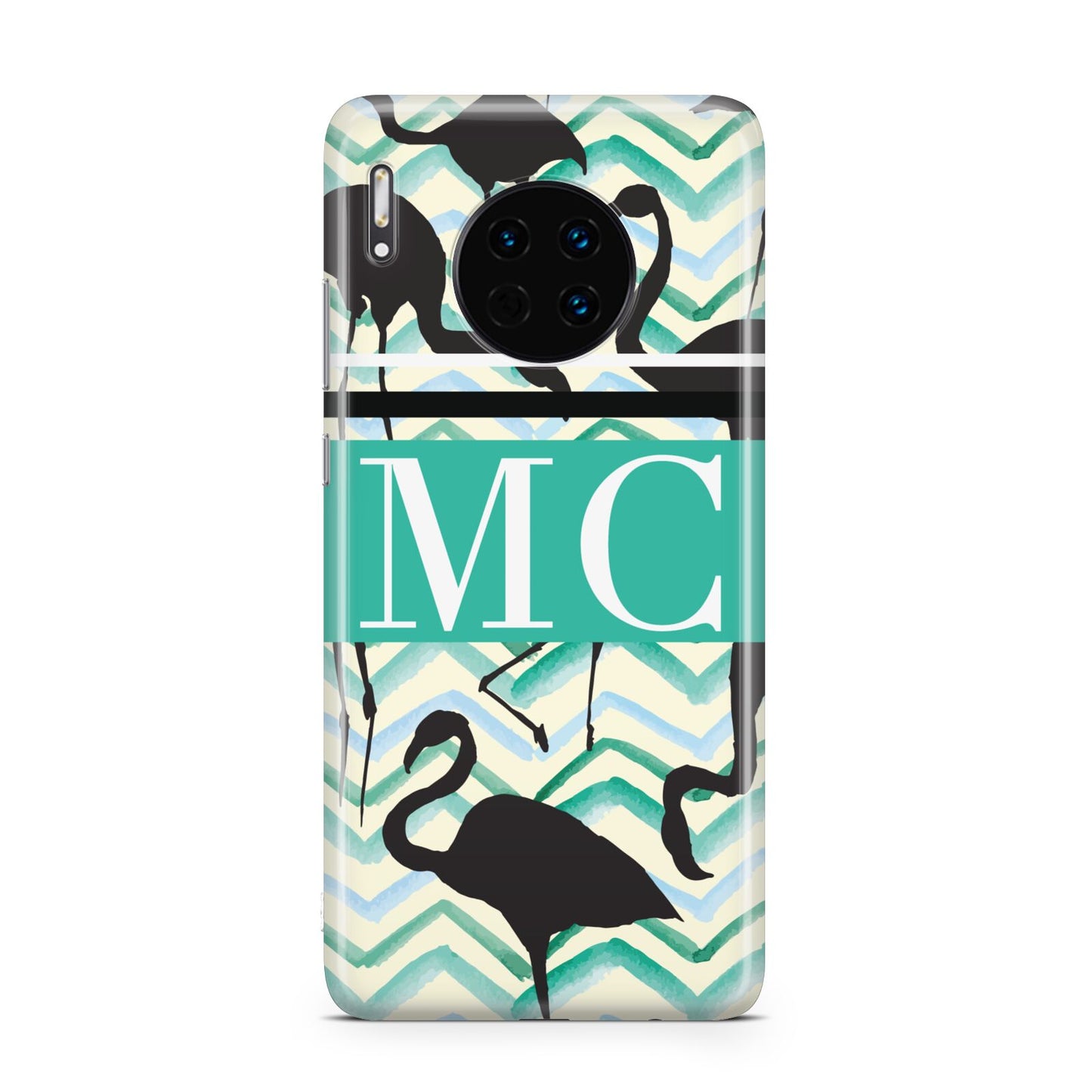 Personalised Initials Flamingos 2 Huawei Mate 30