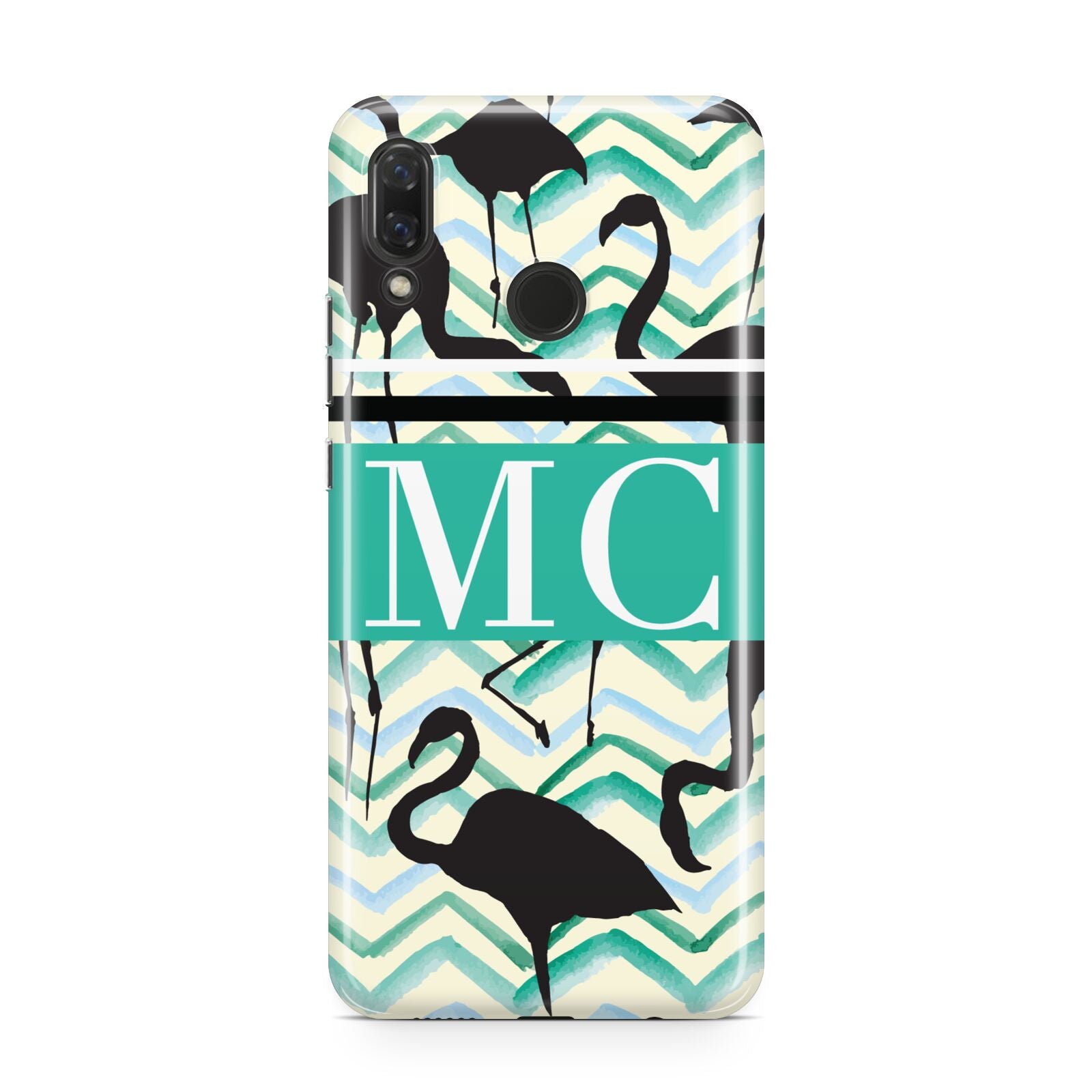 Personalised Initials Flamingos 2 Huawei Nova 3 Phone Case