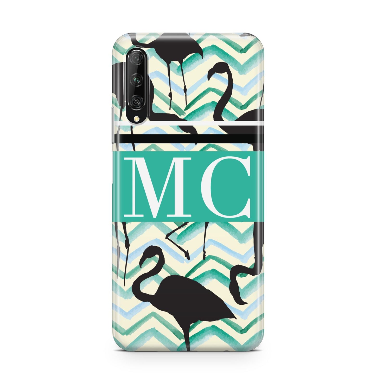 Personalised Initials Flamingos 2 Huawei P Smart Pro 2019