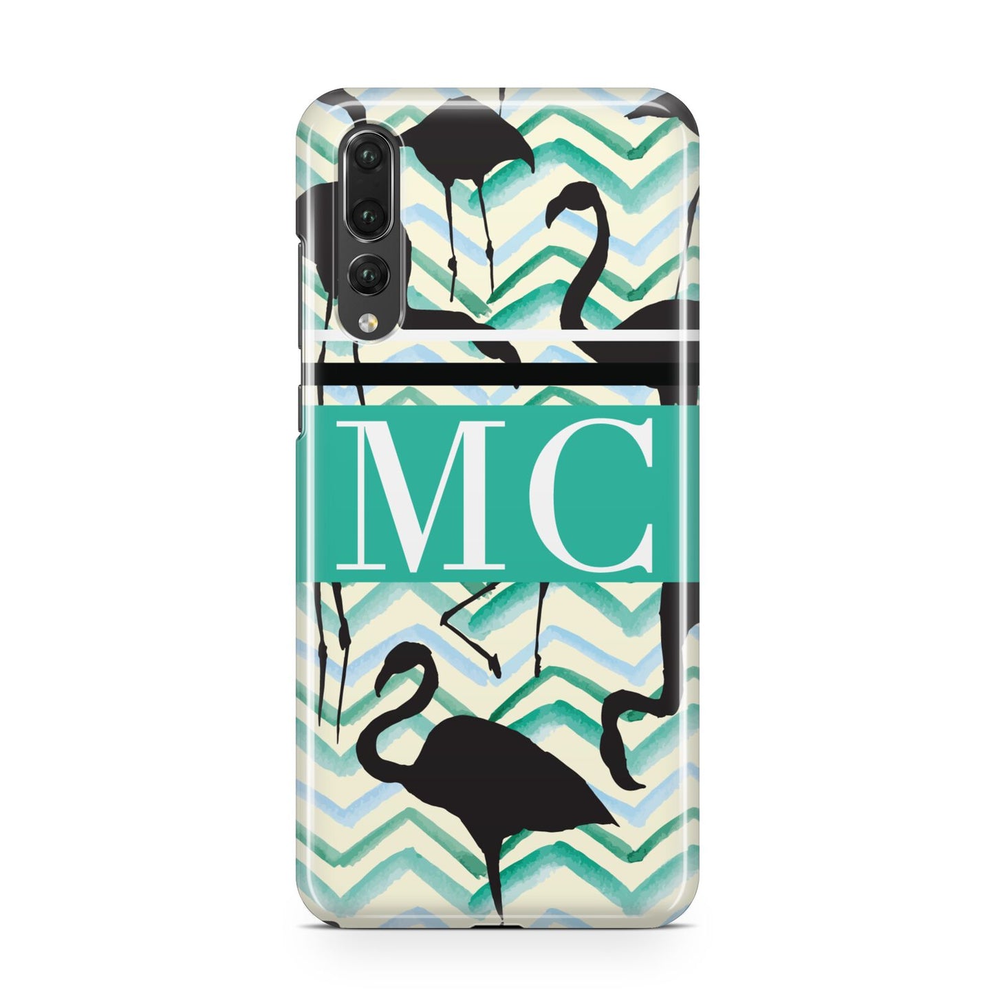 Personalised Initials Flamingos 2 Huawei P20 Pro Phone Case