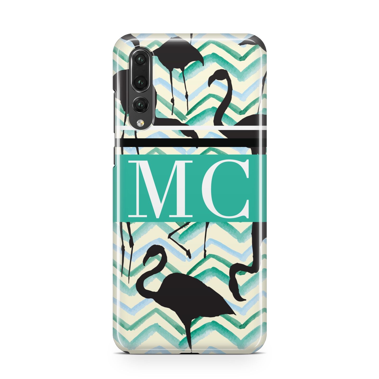 Personalised Initials Flamingos 2 Huawei P20 Pro Phone Case