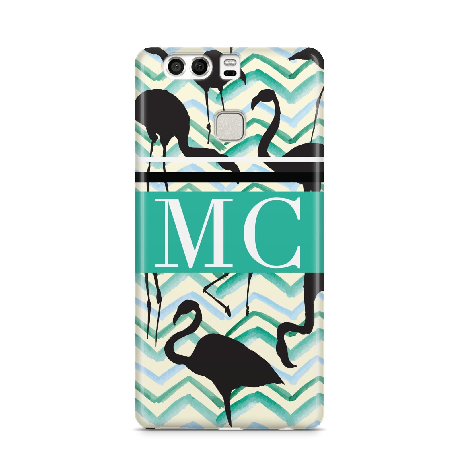 Personalised Initials Flamingos 2 Huawei P9 Case