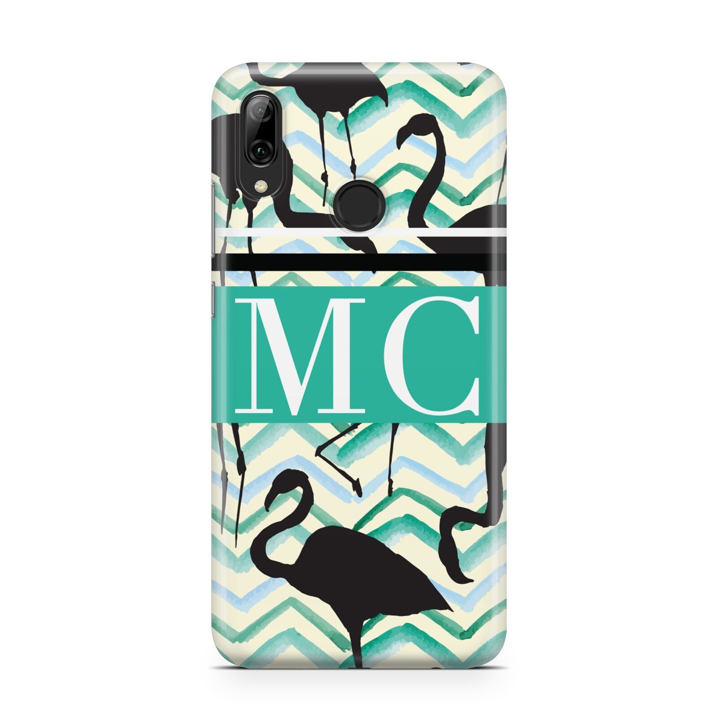 Personalised Initials Flamingos 2 Huawei Y7 2019