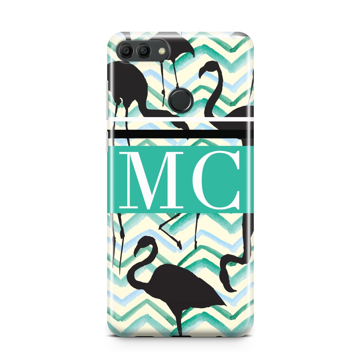 Personalised Initials Flamingos 2 Huawei Y9 2018