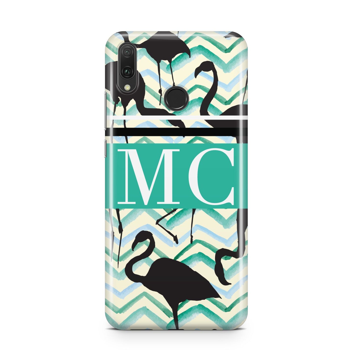 Personalised Initials Flamingos 2 Huawei Y9 2019
