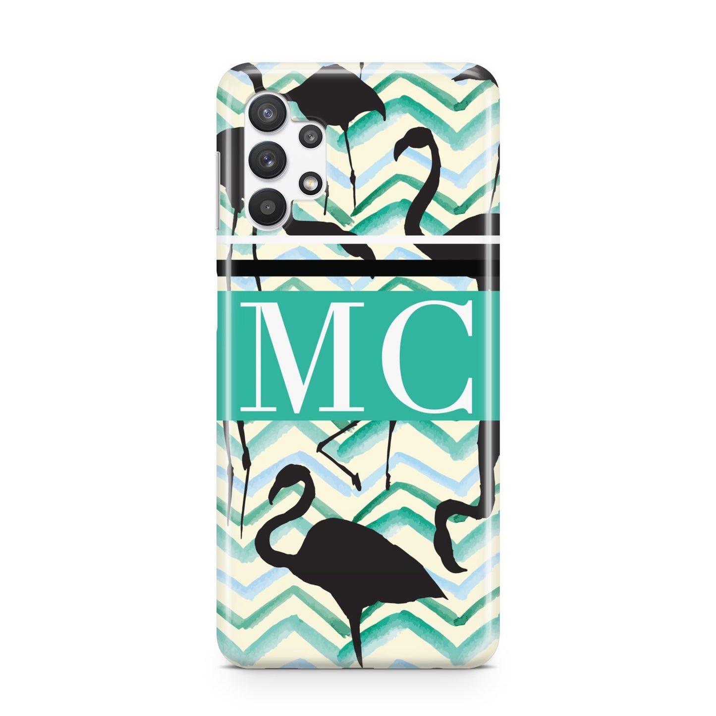 Personalised Initials Flamingos 2 Samsung A32 5G Case