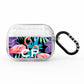 Personalised Initials Flamingos 4 AirPods Pro Glitter Case