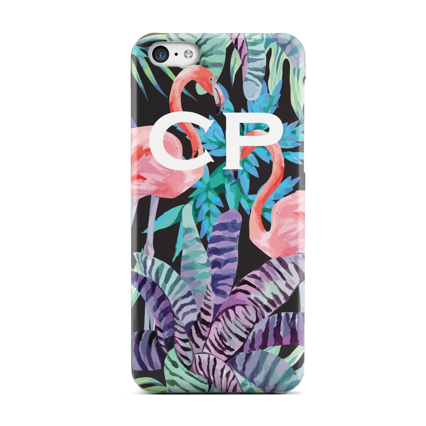Personalised Initials Flamingos 4 Apple iPhone 5c Case