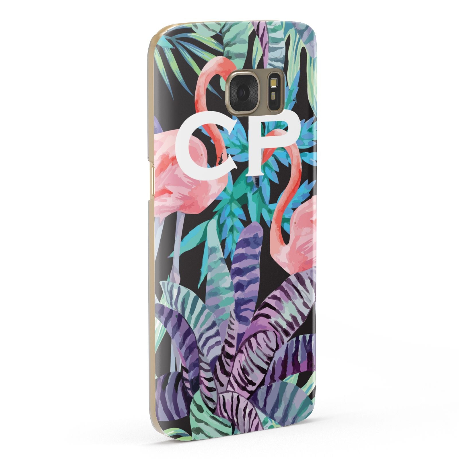 Personalised Initials Flamingos 4 Samsung Galaxy Case Fourty Five Degrees