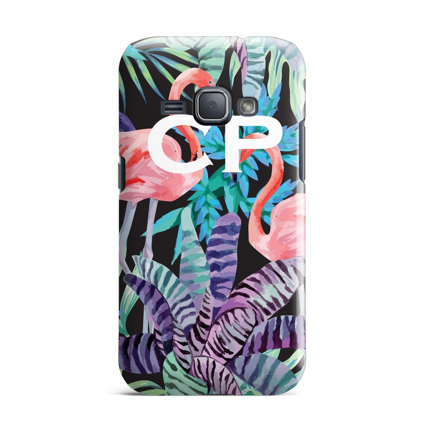 Personalised Initials Flamingos 4 Samsung Galaxy J1 2016 Case
