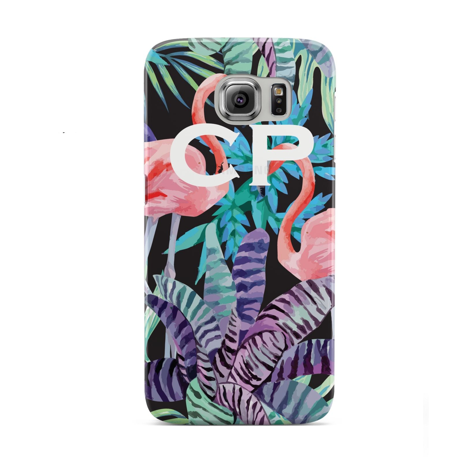 Personalised Initials Flamingos 4 Samsung Galaxy S6 Case