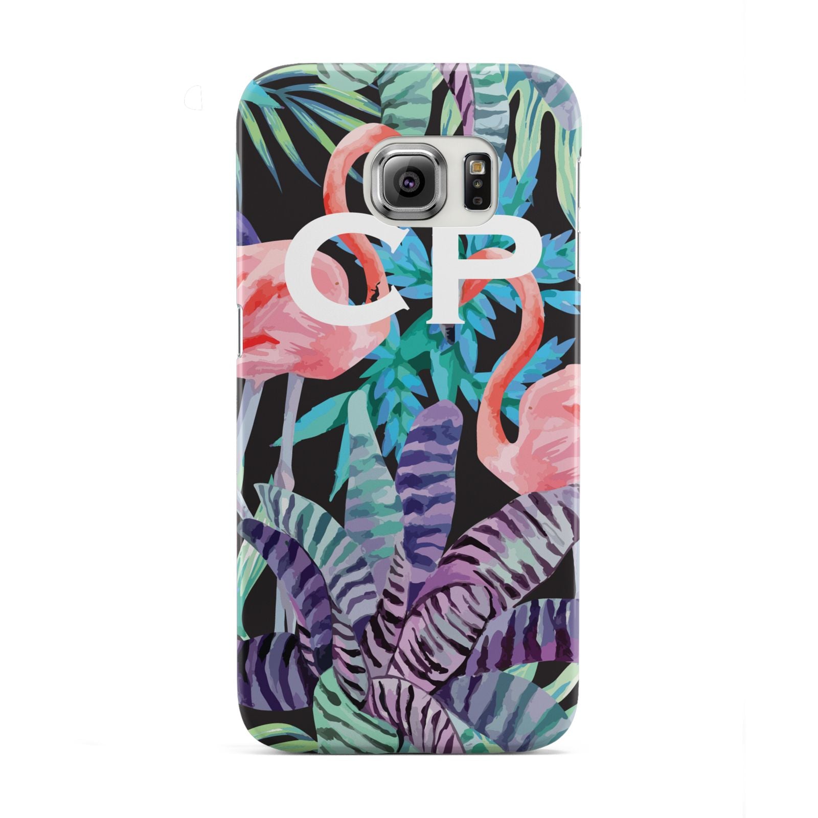Personalised Initials Flamingos 4 Samsung Galaxy S6 Edge Case
