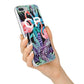 Personalised Initials Flamingos 4 iPhone 7 Plus Bumper Case on Silver iPhone Alternative Image