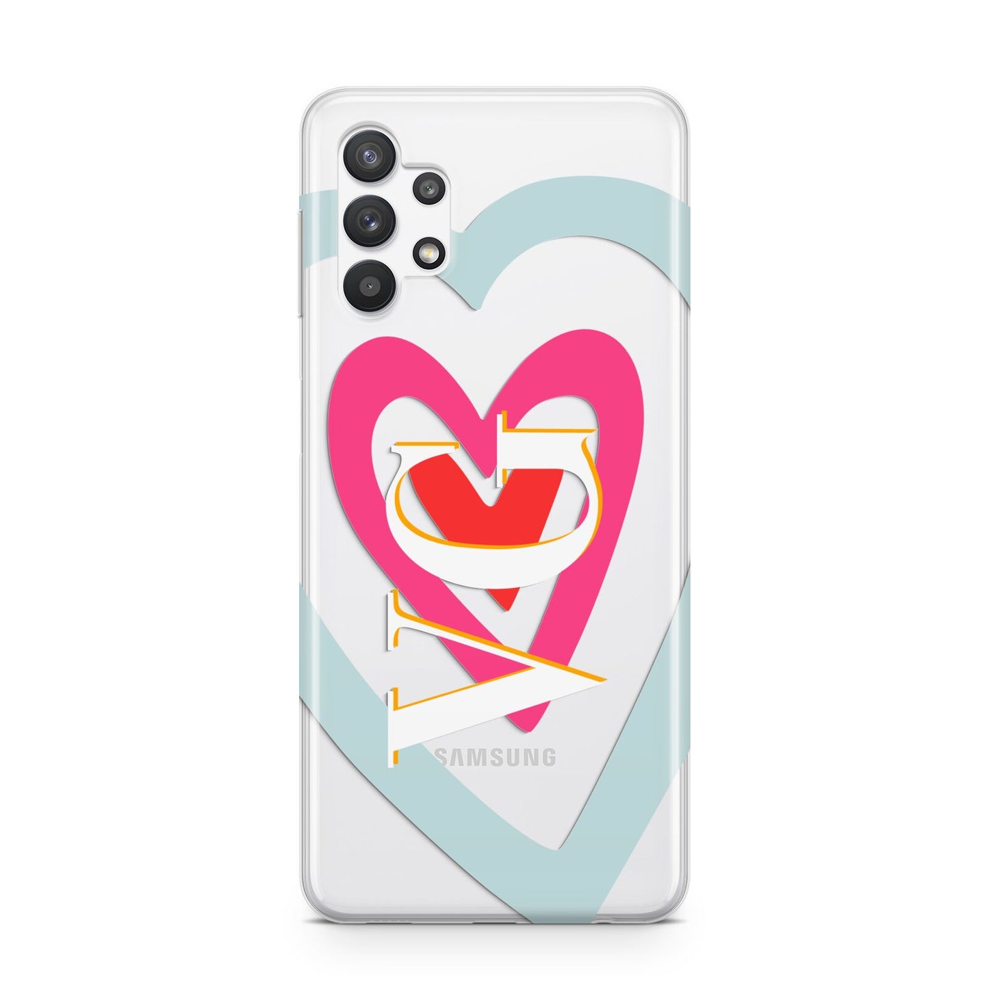 Personalised Initials Heart Samsung A32 5G Case
