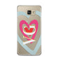 Personalised Initials Heart Samsung Galaxy A5 2016 Case on gold phone