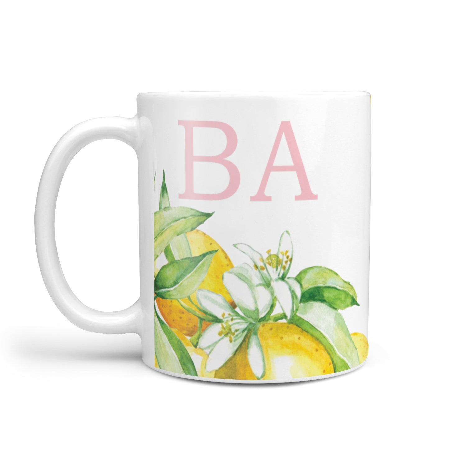 Personalised Initials Lemons 10oz Mug Alternative Image 1