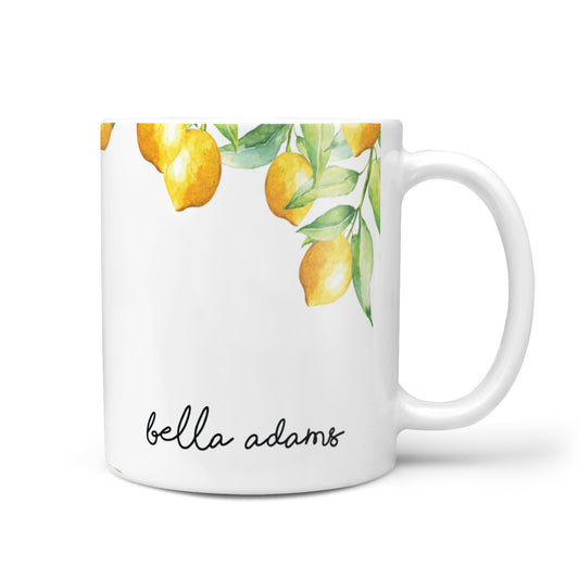 Personalised Initials Lemons 10oz Mug