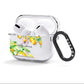 Personalised Initials Lemons AirPods Clear Case 3rd Gen Side Image